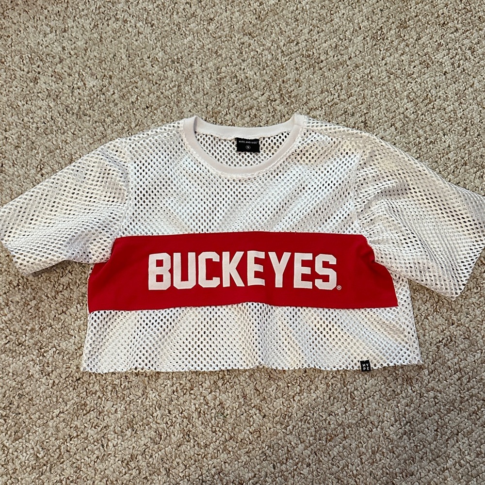 Hype and Vice Buckeyes Cropped Jersey